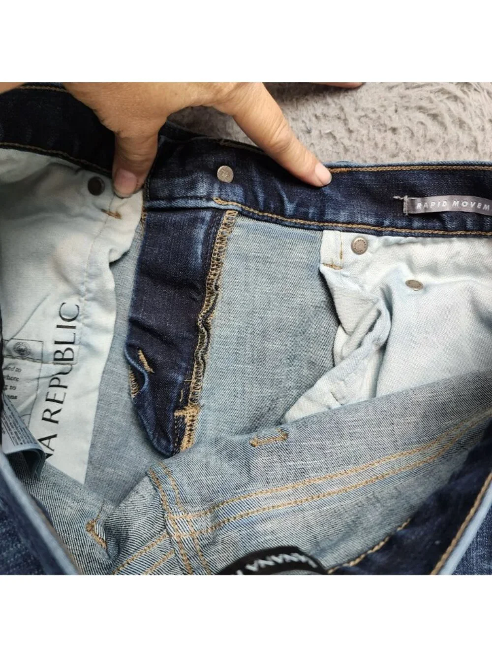 Banana Republic Jeans Mens 31x30 Blue Stretch Denim Skinny *Read*